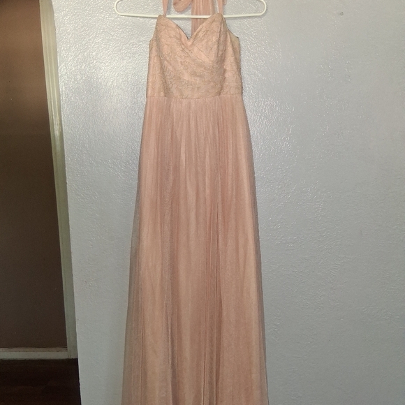 Jenny Yoo Collection Juliette Bridesmaid Dress Convertible Tulle Pink 0 - Picture 2 of 8